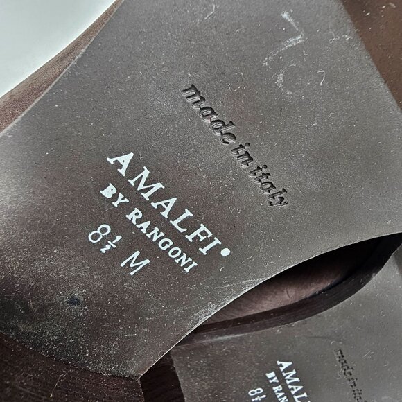 Amalfi‎ By Rangoni Womens Brown Suede Knee-High Boots 8.5M Made In Italy - Picture 10 of 16